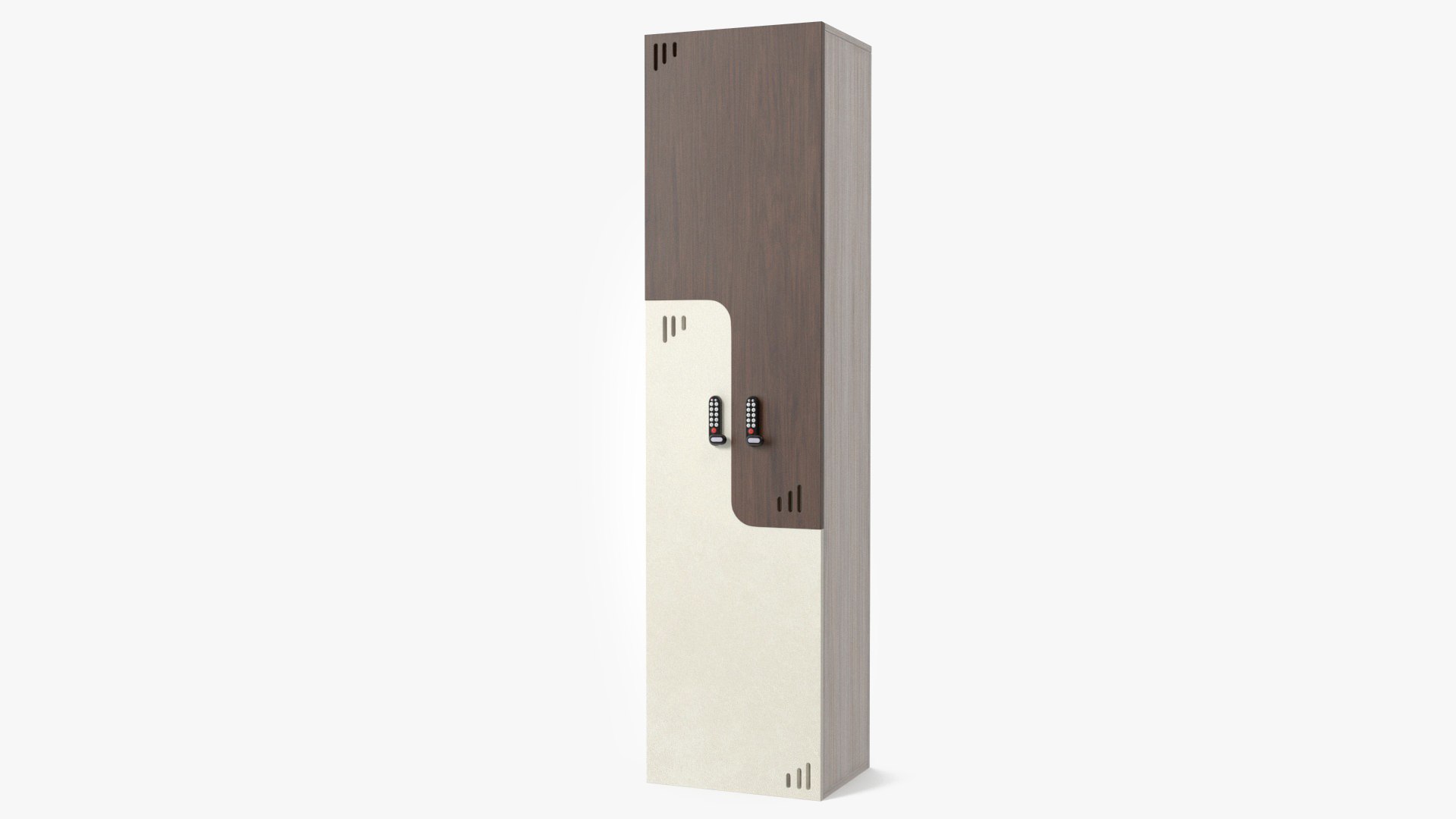 Modern Wooden Wardrobe 3D model preview