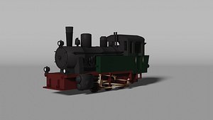 3D locomotive train vehicle