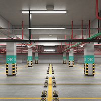 Empty Underground Parking