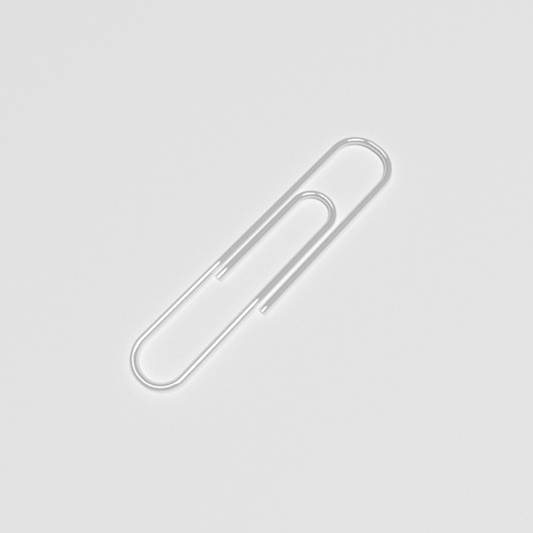 Paperclip Office 3D Model - TurboSquid 1590920