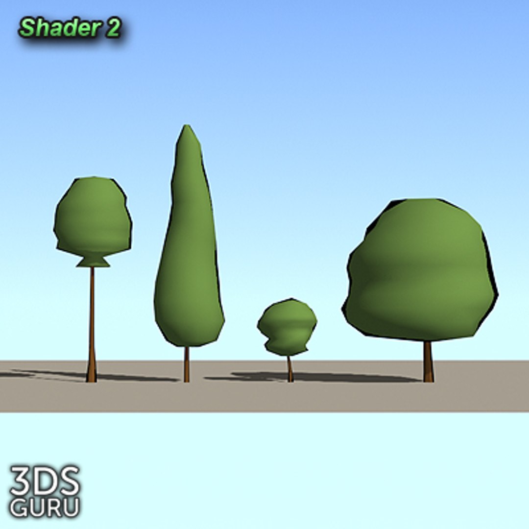 3d Schematic Trees Model