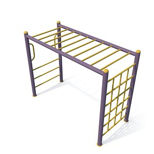 sports track equipment parkour 3D model