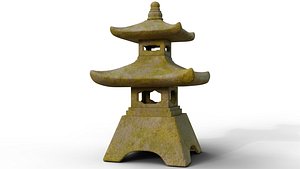 Japanese Toro Lantern 3D model
