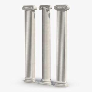 Pilasters Ionic Greco Roman Set