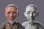 Original cartoon family cartoon old man with binding