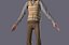 Original cartoon family cartoon old man with binding