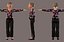 Original cartoon family cartoon old man with binding