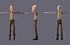 Original cartoon family cartoon old man with binding