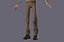 Original cartoon family cartoon old man with binding