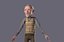 Original cartoon family cartoon old man with binding