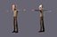 Original cartoon family cartoon old man with binding