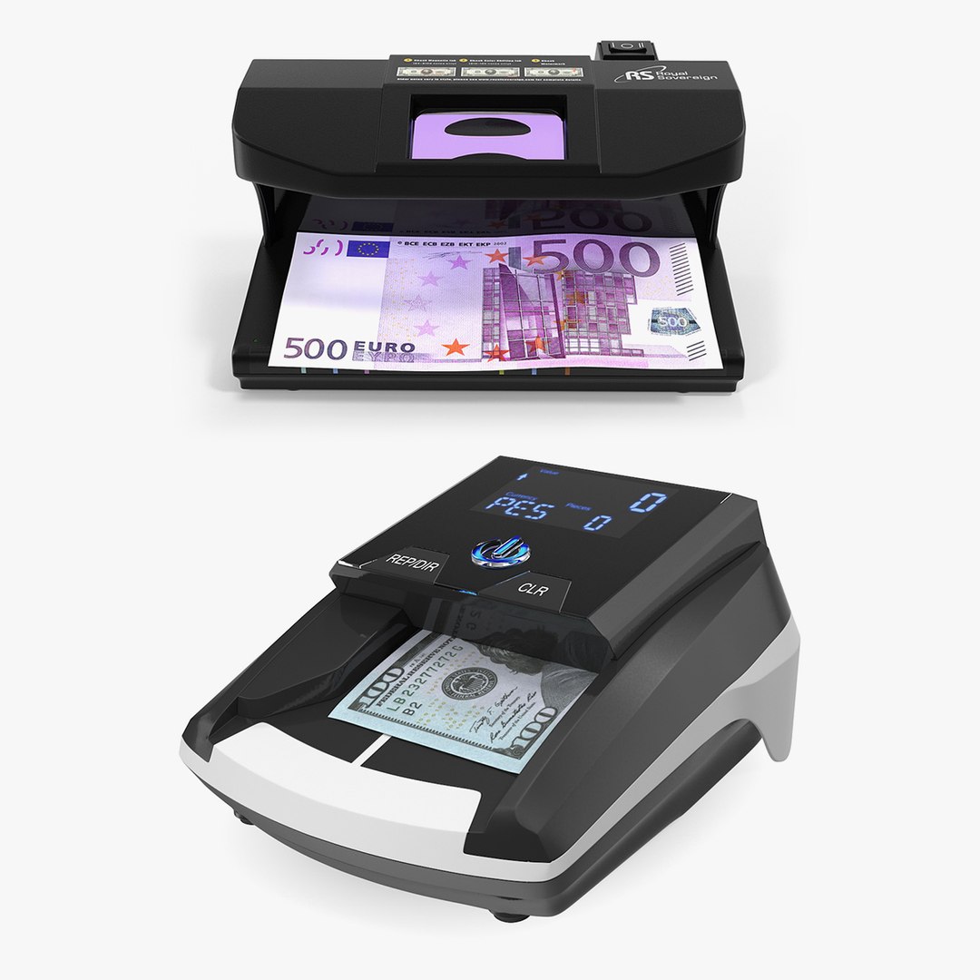 Currency Detectors Collection 3D model preview