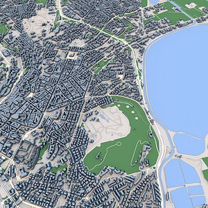 3D Cagliari Municipality Sardinia Italy model