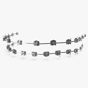 Self Ligating Steel Dental Braces V01