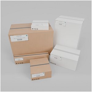 White and Industrial Box Set &ndash; Rigged and Customizable model