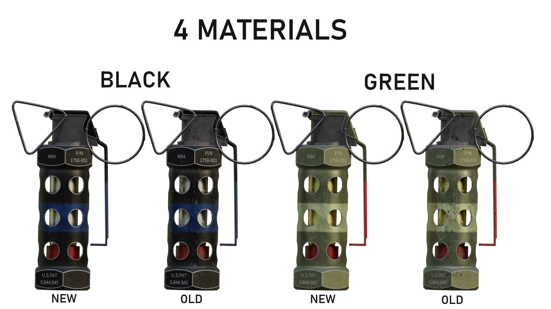 M84 Stun Grenade 3D Model - TurboSquid 2245164