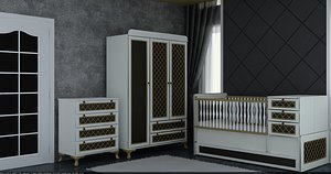 3D furniture baby room