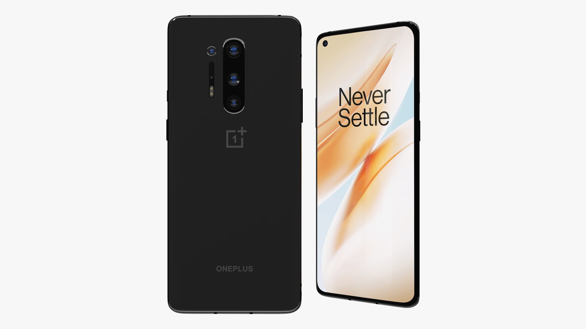 OnePlus 8 Pro Onyx Black 3D model preview