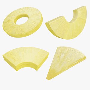 Peeled pineapple slice collection model