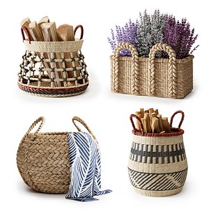 3D Baskets Set 07