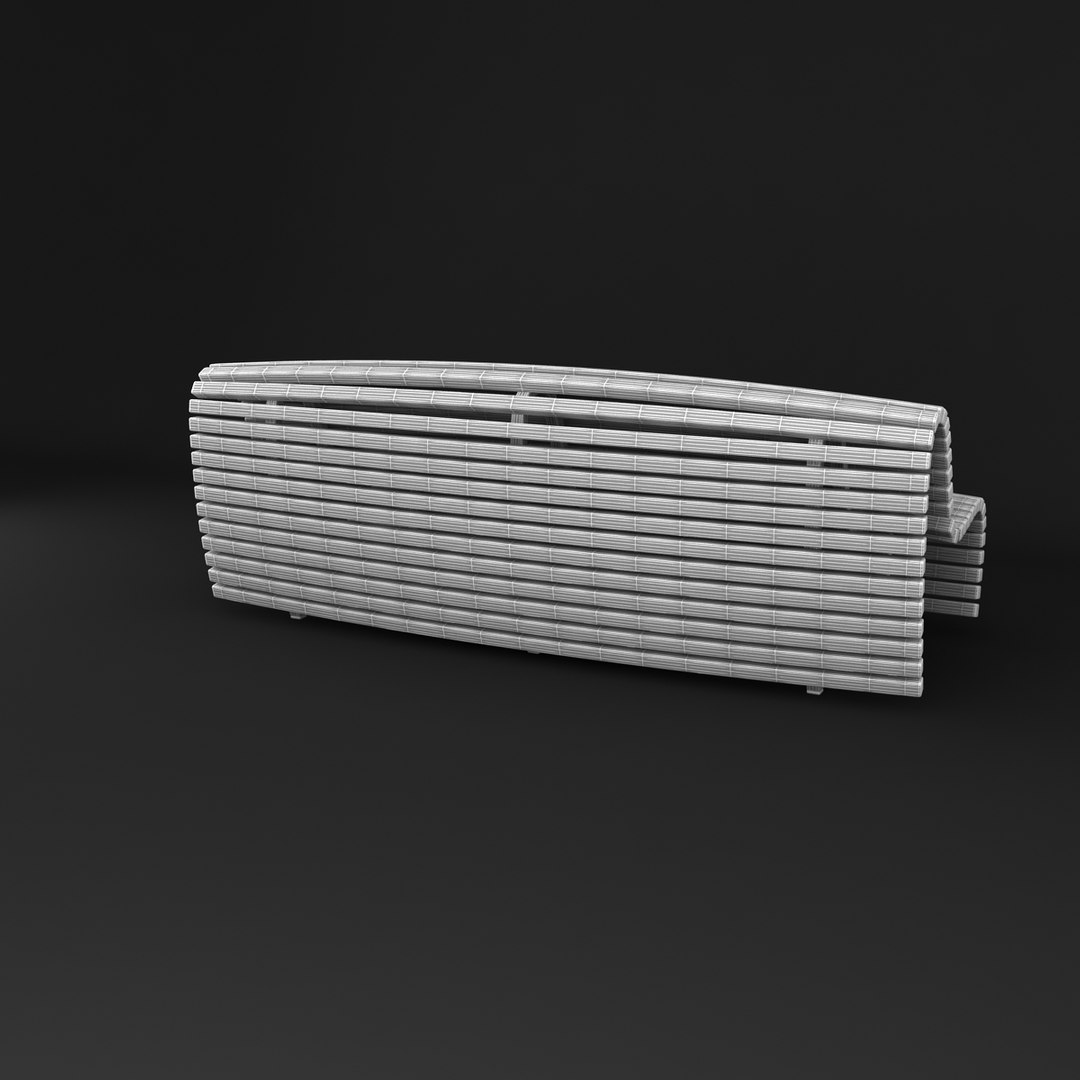 3d Bench Chair Model
