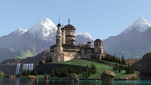 medieval fantasy citadel model