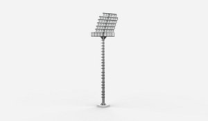 Low poly Stadium Lights 02 3D model 3D model