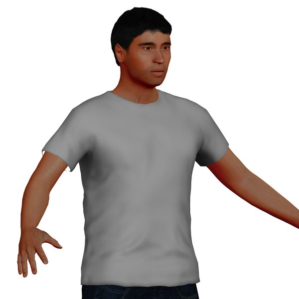 latin man rigged character model