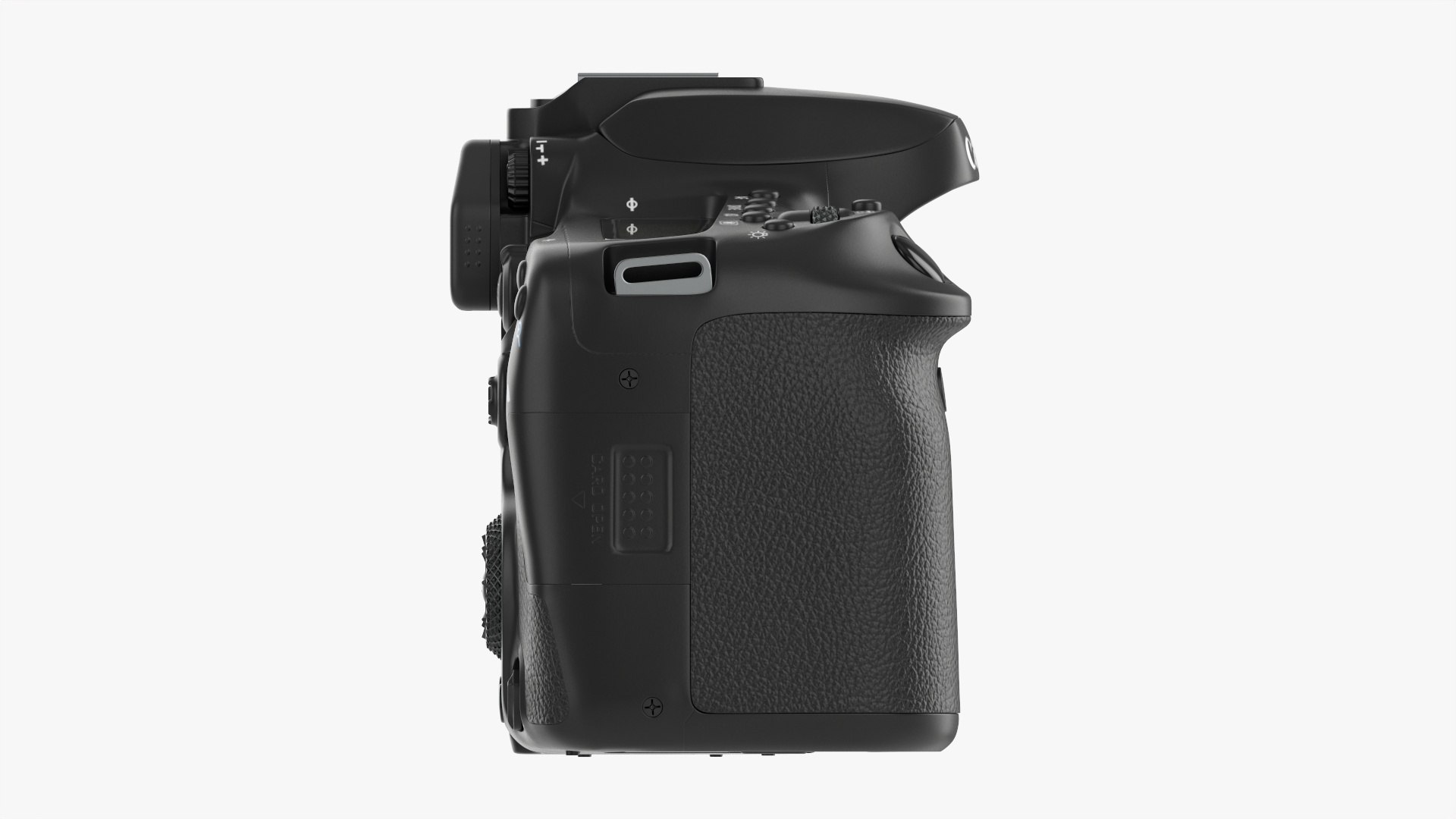 Canon EOS 90D DSLR camera body closed 3D model https://p.turbosquid.com/ts-thumb/ZW/VlTm7p/b1/14/jpg/1617808264/1920x1080/fit_q87/7de8e18ecf3b1170d7ca5eb19a6a987e84027a77/14.jpg