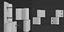 Shutter hinges model