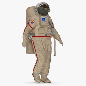 Russian Astronaut Spacesuit Orlan MK Rigged for Cinema 4D