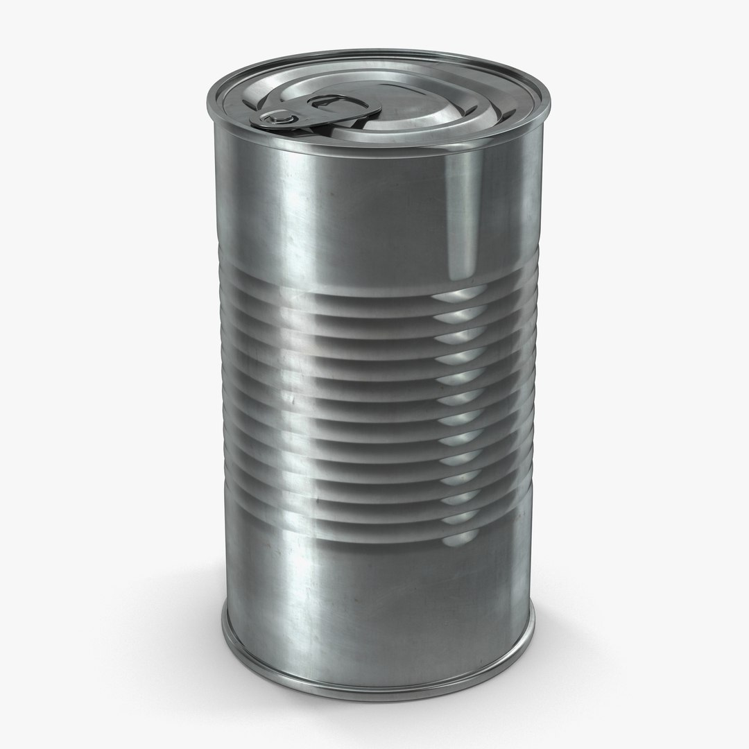 Tin Can 3D Model 3D model preview