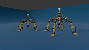 Sci-fi mining drill 3D