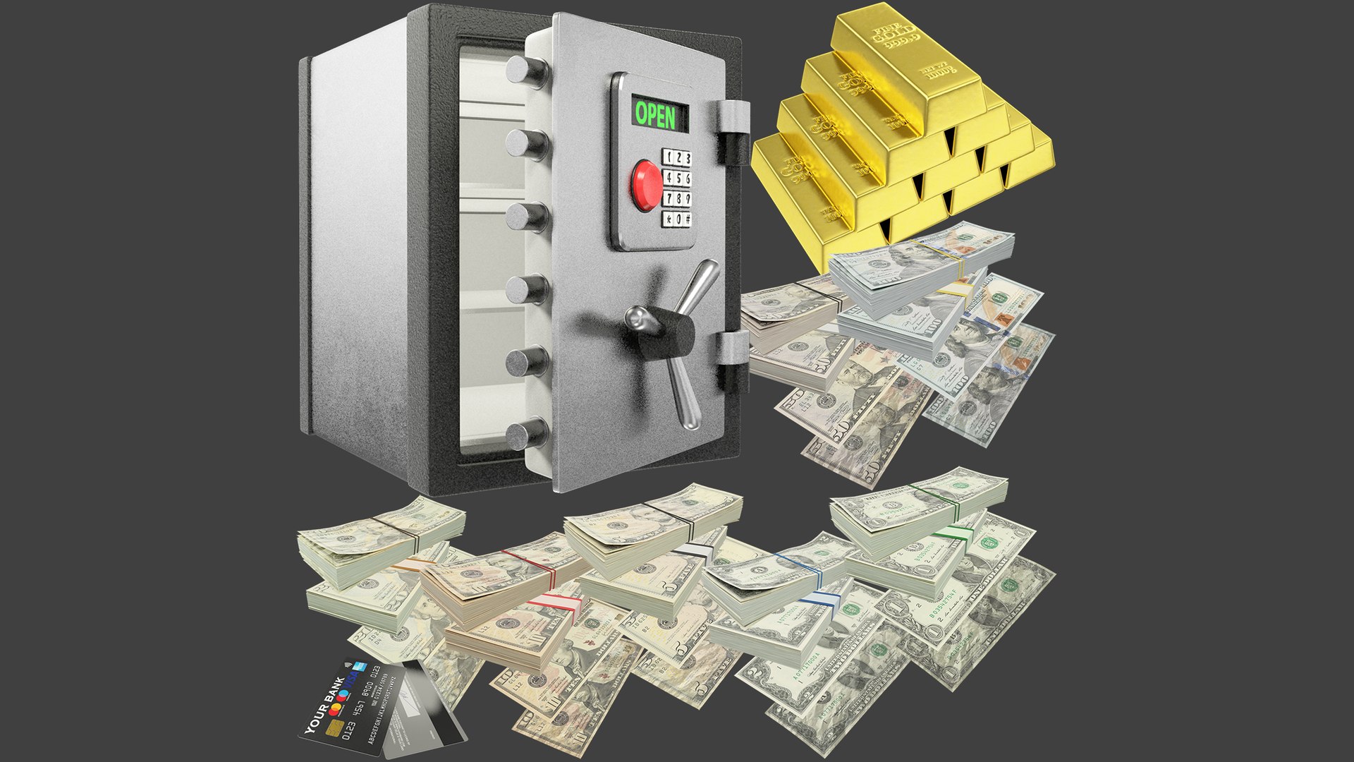 Money and Gold and Safe Collection V6 model https://p.turbosquid.com/ts-thumb/ZW/emSftM/Rz/magasc6_003/png/1661084137/1920x1080/fit_q87/99580e51b664a66ebb0c1b0060dfdea50078f730/magasc6_003.jpg
