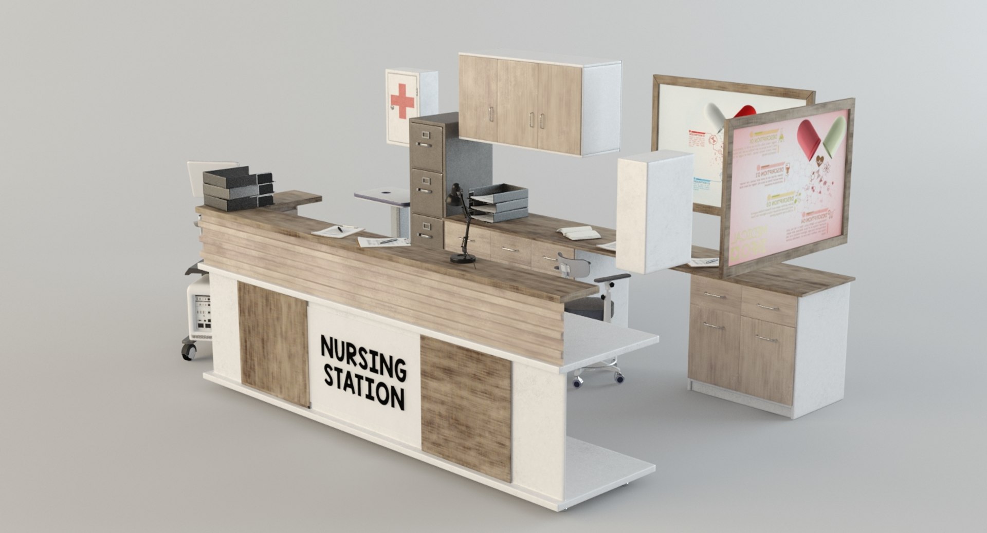 3D nursing station https://p.turbosquid.com/ts-thumb/ZW/fXFYcf/JpA1cxFf/4/jpg/1545661673/1920x1080/fit_q87/ca2dbc527bce4184d5cbd9bcfeaf482136e5d2d1/4.jpg