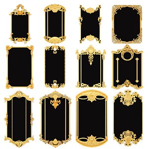 stucco molding frame 3D model