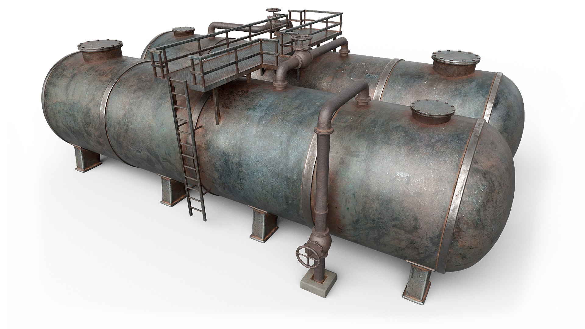 3D Model Industrial Tank V2 - TurboSquid 1880757