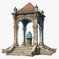 Abandoned Fantastic Rotunda Low Poly