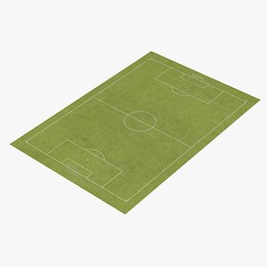 3d model soccer pitch