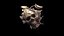 Broken Skull with Spider webs 1