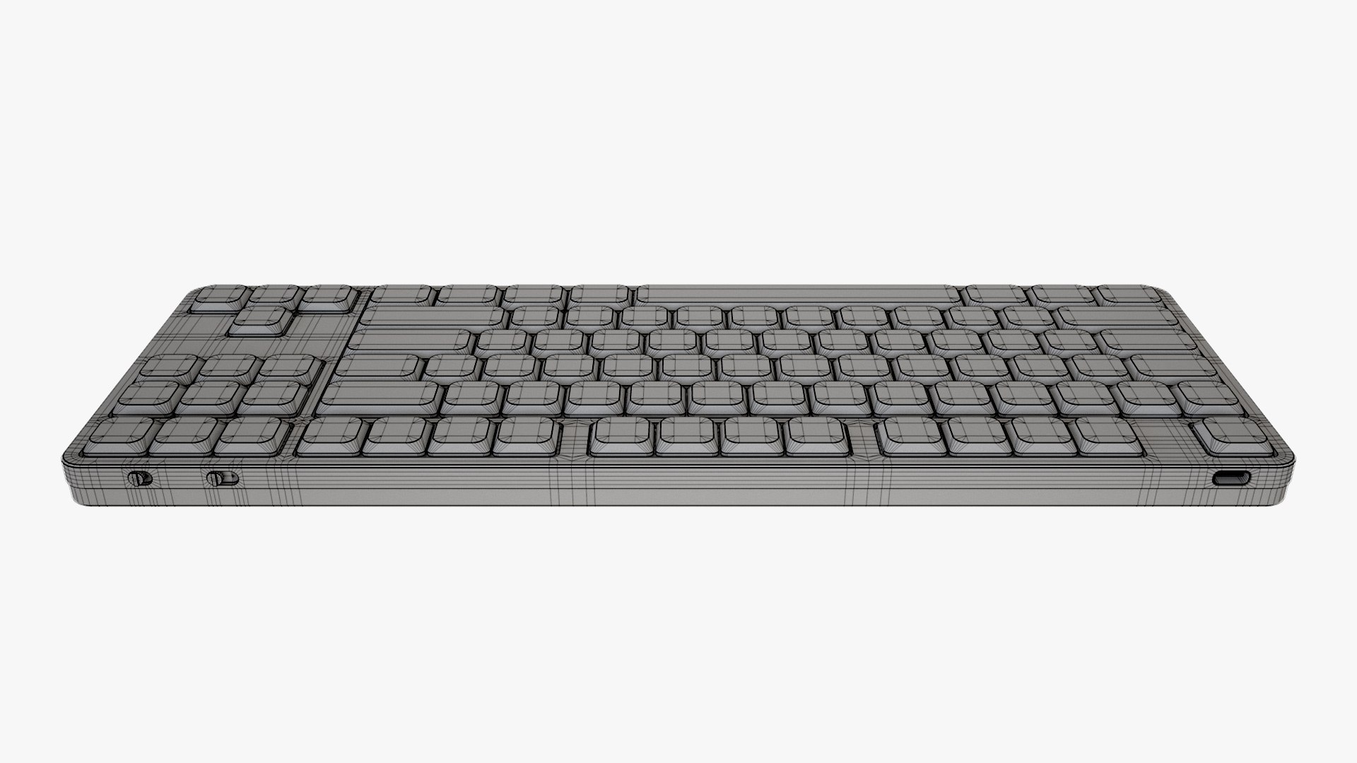 Tenkeyless Keyboard Green 3D Model - TurboSquid 2074421