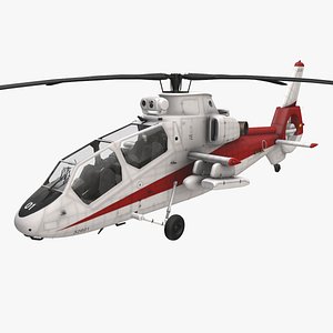 Helicopter OH-1 JGSDF White Static --446-- 3D model