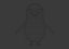Cartoon-Jungen-Pinguin