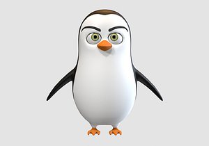 cartoon boy penguin 3D model