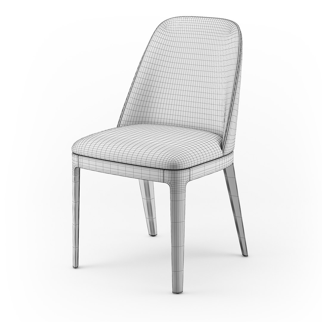 3D Bontempi Margot wood chair model - TurboSquid 1742356