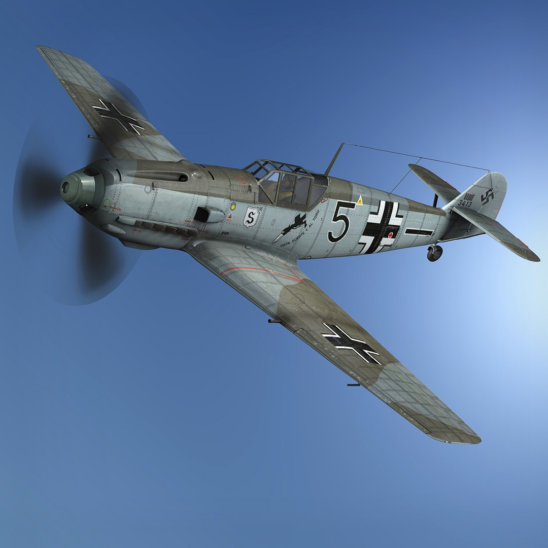 3D Messerschmitt Bf-109 Model - TurboSquid 1685015