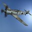 3D messerschmitt bf-109 model