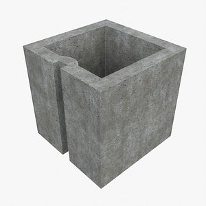 Cinder Block Sash Corner Half