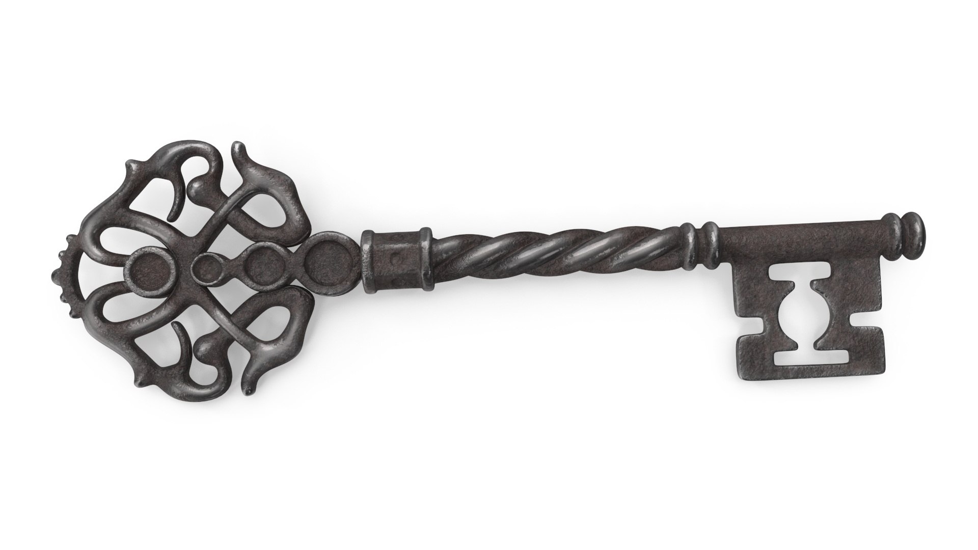3D Model Fantasy Skeleton Key Steel - TurboSquid 2246393