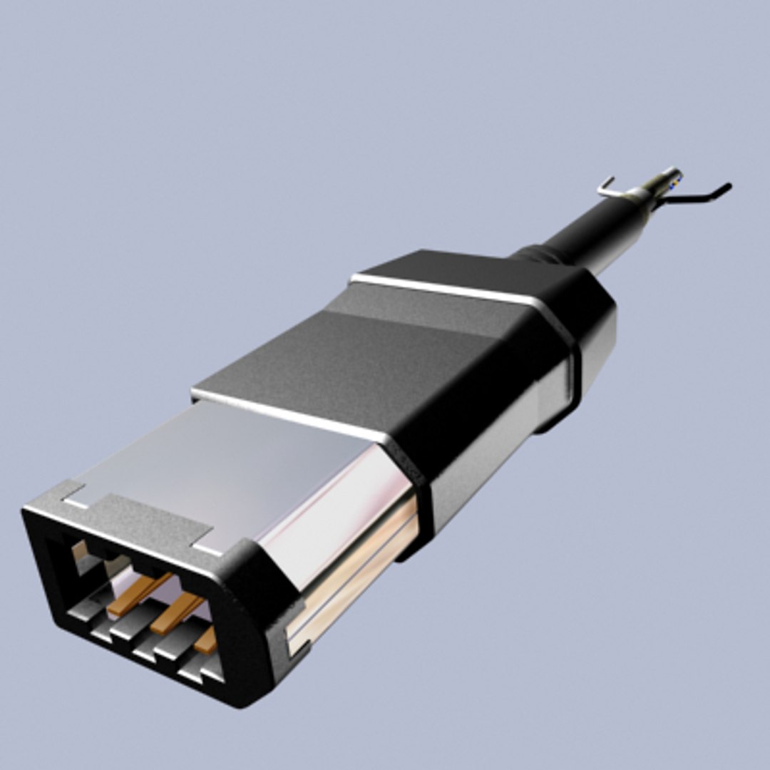 6 Firewire Cable 3ds